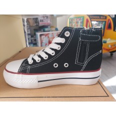 BOTINES DE LONA NEGROS BOTINES DE LONA NEGROS