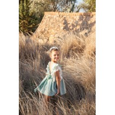 VESTIDO LINO VERDE AGUA