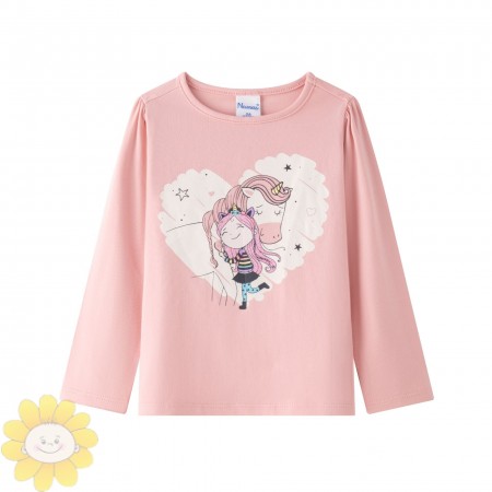 CAMISETA ROSA UNICORNIO