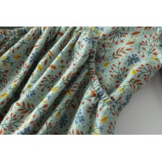 VESTIDO HOJAS MULTICOLOR