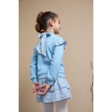 SUDADERA LAZO CELESTE