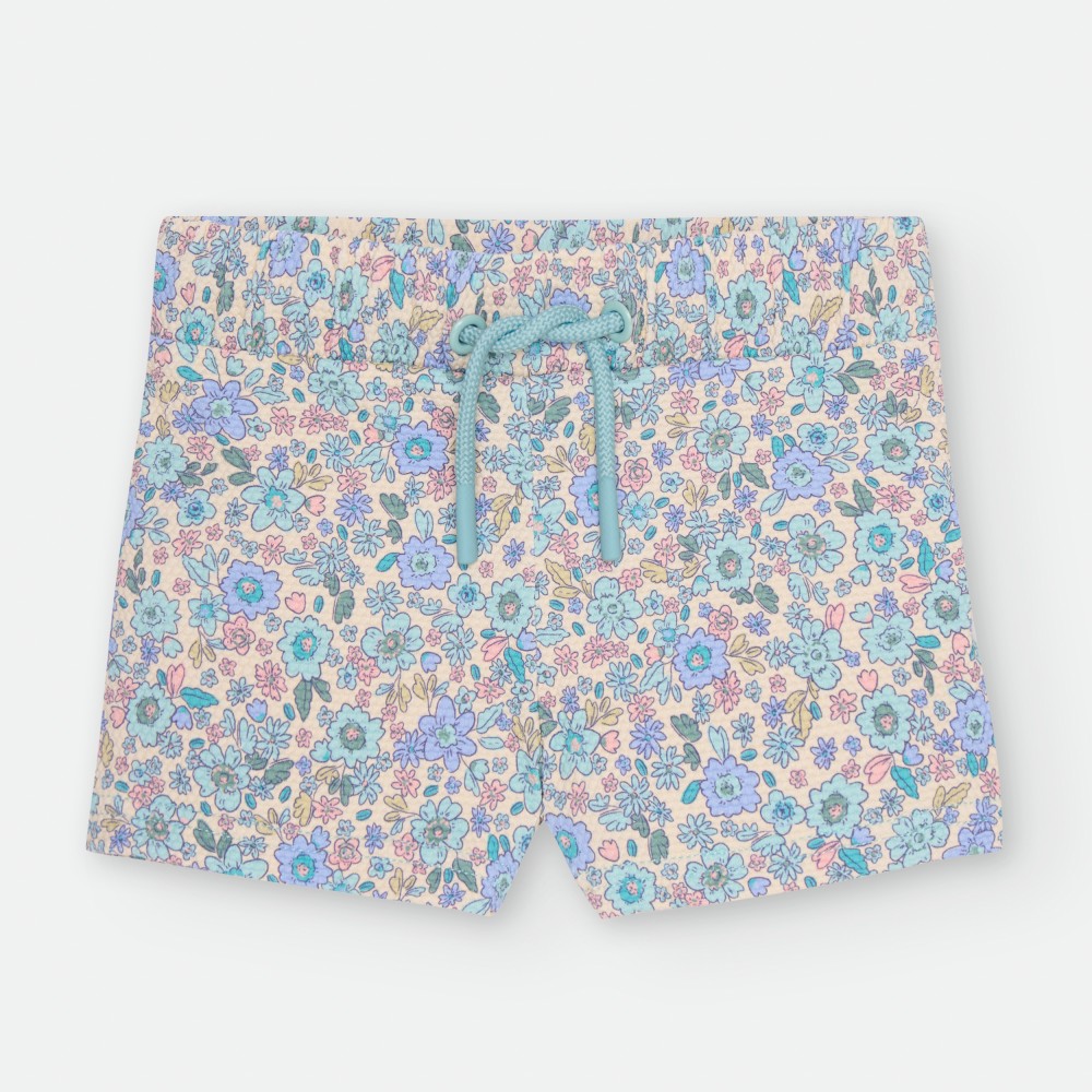 BOXER FLORECITAS AGUAMARINA