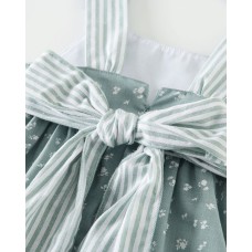 VESTIDO LISTAS VERDES